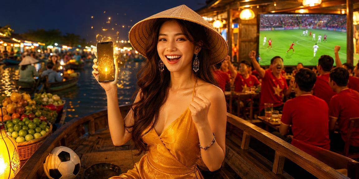 Khung cảnh cá cược bóng đá tại chợ đêm Cần Thơ với không khí miền sông nước sôi động